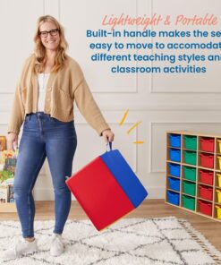 ECR4Kids SoftZone Adult Cozy Cube, Flexible Seating, Assorted 21 81NomSzm7IL