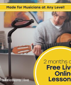 Hola! Music Guitar Stand - Height Adjustable, Collapsible w/Padded Neck & Yoke - Pack of 1 Tripod Tripod - 1 pack 32 81NooJfDc2L