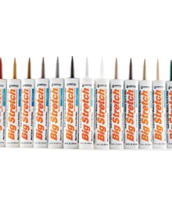 Sashco - BIG-P-C-12 Big Stretch Acrylic Latex High Performance Caulking Sealant, 10.5 Ounce Cartridge, Clear (Pack of 12) 17 81NorBArukL 1