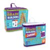 MindWare KEVA Brain Builders Set of 2: Original KEVA Brain Builders and KEVA Brain Builders Junior – Great Addition to STEM Building Toys and Classroom Games – 40 Planks & 70 Puzzles Total 8 81NplP ErDL