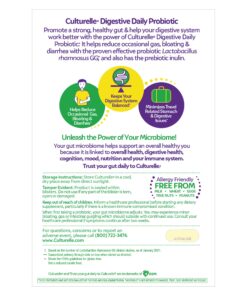 Culturelle Daily Probiotic, Digestive Health Capsules, 60 Count Unflavored 60 Count (Pack of 1) 15 81NrB8rOOHL