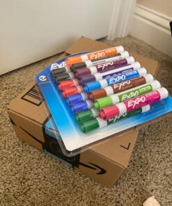 EXPO Low Odor Dry Erase Markers, Chisel Tip, Assorted Colors, 16 Pack 16 Count (Pack of 1) 49 81NrHHyykdL