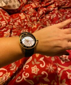 Invicta Women's 0489 Angel Collection Cubic Zirconia-Accented Watch With Black Silicone Band 49 81NrTEUseeL