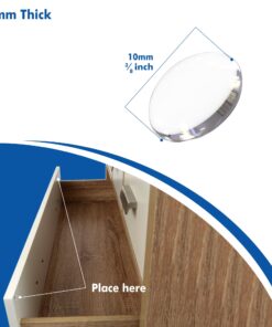 Furniture Pads 124 Pack - Chair Leg Floor Protectors, 60 Felt Furniture Pads & 64 Clear Bumper Pads. Felt Pads with Strong Adhesion, 5mm Thick Furniture Felt Pads for Increased Durability 22 81NrpjM2bXL