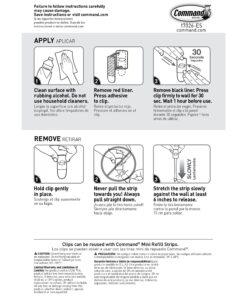 Command Small Decorating Clips, Damage Free Hanging Light Clips with Adhesive Strips, No Tools Small Wall Clips for Hanging Lights and Cables, 40 White Clips and 48 Command Strips 40 Clips 31 81NsJq1EShL