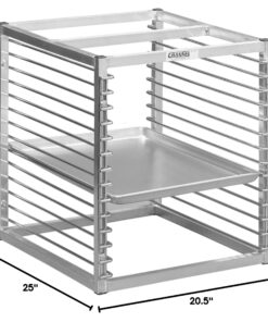 Alternative view of Channel Manufacturing RIW-13 13 Pan Aluminum End Load 25" x 20 1/2" x 23" Sheet / Bun Pan Rack for Reach-Ins - Assembled