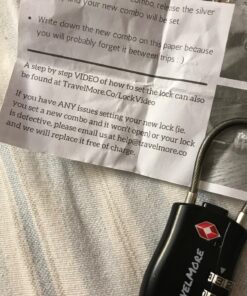 4 Pack TSA Approved Travel Combination Cable Luggage Locks for Suitcases & Backpacks - Black 4 Pack 18 81NtOMmnGDL