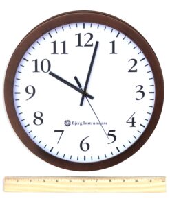 Bjerg Instruments Modern 12" Steel Enclosure Silent Wall Clock with Non Ticking Movement (Bronze) Bronze 10 81Ntl6x9ppL