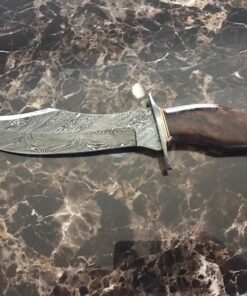REG-274, Handmade Damascus Steel 13.00 Inches Hunting Knife - Rose Wood with Damascus Steel Guards Handle (Wood Handle) REG-274 24 81NtlkcsDGL