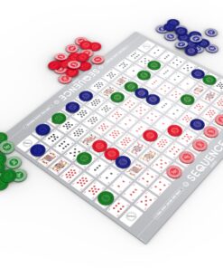 Jax Giant (aka Jumbo) SEQUENCE Game - Tube Edition with Cushioned Mat (27" x 32") Cards and Chips, Package Colors May Vary. Giant (aka Jumbo) tube Standard Packaging 22 81NuDpxInEL