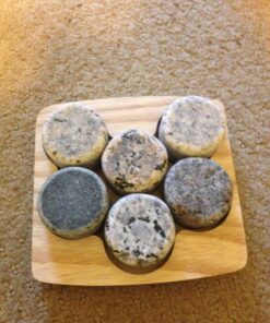 Sea Stones- 9-Piece Set - Full Sized Upcycled Granite Whiskey Chilling Stones- On the Rocks Set Includes 2 Monogrammable Tumblers with Wooden Presentation Tray - Made in the USA with Granite from NH 18 81NvrAGJWoL
