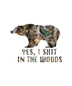 Bear Hunting Camo Decal