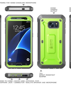 SUPCASE Unicorn Beetle Pro Series Case Designed for Galaxy S7, with Built-In Screen Protector Full-body Rugged Holster Case for Samsung Galaxy S7 (2016 Release) (Green/Gray) (green/Gray) 23 81Nx5FRxQtL