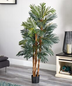 Nearly Natural 5283 Robellini Palm Silk Tree, 5-Feet, Green 60in. 13 81NxXzlFpKL