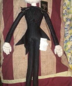 Jay Franco Disney Nightmare Before Christmas Plush Stuffed Jack Skellington Pillow Buddy - Kids Super Soft Polyester Microfiber, 27 inch (Official Disney Product) Black - Jack Skellington 31 81NxuaxxdrL