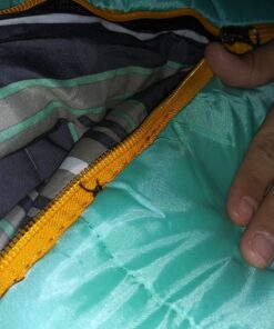 TETON Sports Mammoth Queen Size Sleeping Bag- Double Sleeping Bag – A Warm Bag The Whole Family can Enjoy – Great Sleeping Bag for Camping, Hunting and Base Camp. Compression Sack Included Teal Mammoth 0F 60 81NyRFitXRL