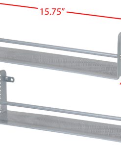 Simple Houseware Wall Mounted Spice Rack, Silver, Set of 2 27 81O xhNsliL