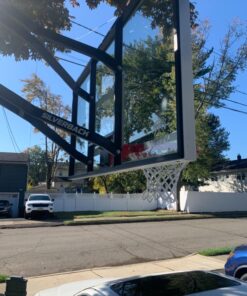 Silverback 54" and 60" In-Ground Basketball Systems with Adjustable-Height Tempered Glass Backboard and Pro-Style Breakaway Rim SB60 Basketball System 60 81O40ThBETL