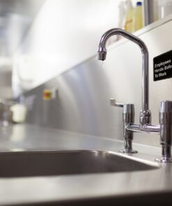 Employees Must Wash Hands Before Returning to Work Sign (Pack of 2) Black and White, 9" x 3" 10 81O4PbSBqfL