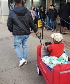 Radio Flyer 3-in-1 EZ Folding Wagon Ride On For Kids, Garden, & Cargo, Red Collapsible Wagon Base 65 81O5fzl7YNL