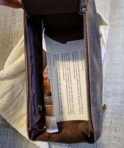 KOMALC Premium Buffalo Leather Unisex Toiletry Bag Travel Dopp Kit Distressed Tan 48 81O5goCDGBL