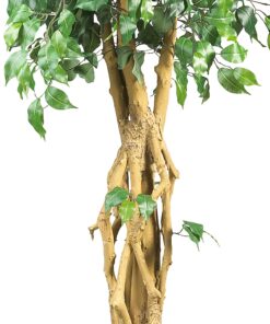 Nearly Natural 6' Palace Style Silk Artificial Ficus Tree, 6ft, Green 5216 6 ft 25 81O6EUW6sEL