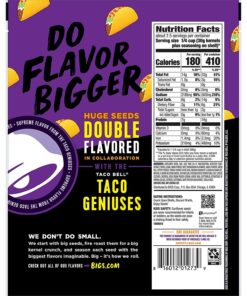 Taco Bell Taco Supreme Sunflower Seeds by BIGS, 5.35 Ounce (Pack of 4) with By The Cup Bag Clip 5.35 Ounce (Pack of 4) 11 81O7JYNB7BL