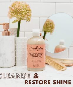 SheaMoisture Shampoo Curl and Shine for Curly Hair Coconut and Hibiscus Paraben Free Shampoo 13 oz 13 Fl Oz (Pack of 1) 40 81O7OK3q7fL