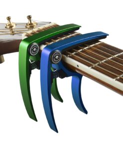 Guitar Capo (2 Pack) for Guitars, Ukulele, Banjo, Mandolin, Bass - Made of Ultra Lightweight Aluminum Metal (1.2 oz!) for 6 & 12 String Instruments - Nordic Essentials (Green+Blue) Green + Blue 21 81O7OZDRPtL 1