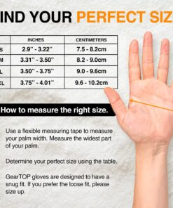 GearTOP Touchscreen Winter Gloves for Women & Men - Hiking Running Gloves for Cold Weather - Work Driving Bike Black Gloves for Men Warm Glove Liners Large 10 81O7Wwwm81L