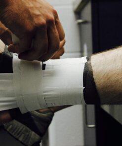 White Athletic Tape Bulk - 8 Rolls 1.5" x 15yd Pro Grade Strength Sports Tape, Best Tape for Athlete and Medical Trainers, Used by NCAA, NFL, NHL. for Boxing, Climbing, Gymnastics, Football, Baseball 13 81O8DvBmg3L