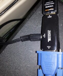 Tendak HDMI to VGA Converter Gold-Plated Active HD 1080P Female to Female Adapte with 3.5mm Audio for Projector HDTV Monitor Laptop PC Xbox STB Blu-ray DVD 18 81OCPrjaXwL