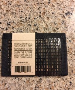 Flowfold Recycled Sailcloth Minimalist Card Holder Durable Slim Wallet Front Pocket Wallet, Card Holder Wallet Made in USA Black Sailcloth 40 81OCrqJKcwL