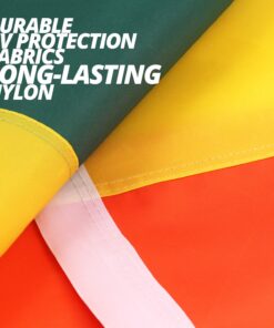 Anley EverStrong Series Rainbow Flag Gay Pride Flag 3x5 Ft Heavy Duty Nylon for LGBT Parade Month Pride Day LGBTQ Community - Sewn Stripes and 2 Rows of Lock Stitching and Brass Grommets Rainbow Premium Nylon 13 81ODNUQX7L