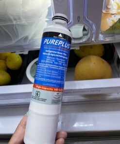 PUREPLUS DA29-00020B Replacement for Samsung DA29-00020A/B, DA29-00020B-1, RF28HMEDBSR, RF263BEAESR, RFG297HDRS, HAF-CIN/EXP, RF4287HARS, RF28HFEDBSR, 469101, RWF0700A Refrigerator Water Filter, 4PACK 44 81ODnyRFibL