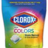 Clorox 2 for Colors, Clorox Laundry Additive Pod, Stain Remover, Odor Eliminator and Color Brightener Liquid Additive Pod, 20 Count (Pack of 6) 19 81OFnuzLvL