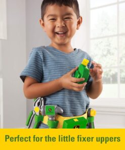 Alternative view of John Deere Deluxe Talking Toolbelt - 7-Piece Tool Set - Interactive Building Toys - Preschool Toys Ages 2 Years and Up - 7 Count,Green