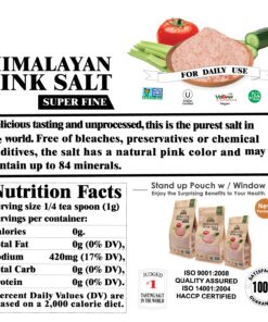 Himalayan Chef Pink Salt Fine Grain, 8 oz 8 Ounce (Pack of 1) 16 81OGG BeML