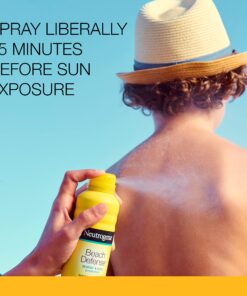 Neutrogena Beach Defense Spray Sunscreen with Broad Spectrum SPF 70, Fast Absorbing Sunscreen Body Spray Mist, Water-Resistant UVA/UVB Sun Protection, Oxybenzone Free, 6.5 oz 18 81OHOoQtL