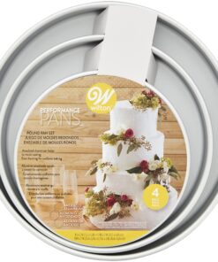 Wilton Round Cake Pans, Aluminum, 4 Piece Set for 6-Inch, 8-Inch, 10-Inch and 12-Inch Cakes 27 81OIhZhCJZL
