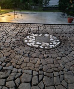 Walk Maker, Pathmate Stone Moldings Paving Pavement Concrete Molds Stepping Stone Paver Walk Way Mold for Patio, Lawn & Garden(Big Size:16.9 x 16.9 x 1.6 inch) Big Size:16.9 x 16.9 x 1.6 inch 33 81OJmZIcgL