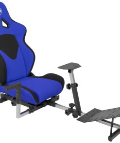 Alternative view of OpenWheeler GEN3 Racing Wheel Stand Cockpit Blue on Black | Fits All Logitech G923 | G29 | G920 | Thrustmaster | Fanatec Wheels | Compatible with Xbox One, PS4, PC Platforms