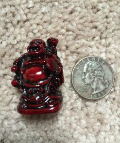 JapanBargain 3578, Set of 6 Buddha Statues Laughing Buddha Lucky Buddha Happy Buddha Gods Figures Fengshui Decoration, Rosewood Color 38 81ONektp81L