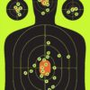 Splatterburst Targets - 12 x18 inch - Silhouette Splatter Target - Easily See Your Shots Burst Bright Fluorescent Yellow Upon Impact - Made in USA 10 pack 3 81ONpc0vML