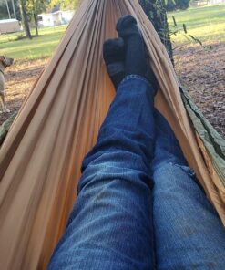 Legit Camping Hammock - Hammocks - 2 Person Hammock - Tree Hammock - Double Hammock - Portable Hammock - Outdoor Hammock - Hammock - Travel Hammock - Hammocks for Outside - Heavy Duty Hammock Army Green/Khaki 26 81OO0p3AGUL