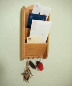 Fox Run Letter and Key Rack, 3 x 6.25 x 6.25 inches, Brown 10 81OPHiL2h9L