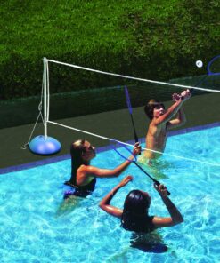 Alternative view of Poolmaster Deluxe Badminton Set for Swimming Pools & Backyards - Includes 4 Rackets, 4 Birdies, Carrying Case (New & Improved 2020 Version)