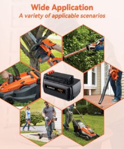 VANON Replacement for Black and Decker 40V Max Lithium Battery 4.0Ah 36V LBXR36 LBX2040 LBXR2036 LST540 LCS1240 LBX1540 LST136W,1-Pack 1pack 13 81OR73PzqhL