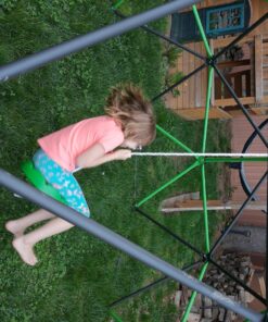 Squirrel Products Heavy Duty Green Disc Tree Swing with Rope for Outdoor Play - Easy DIY Addition to Playset or Tree 30 81ORe5Klt3L