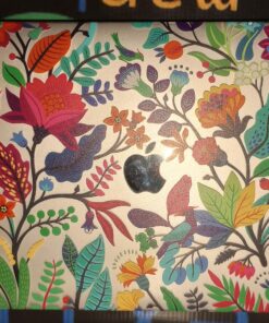 May Chen Compatible with New MacBook Air 13 inch Case 2021, 2020 2019 2018 Release Model: M1 A2337 A2179 A1932, Floral Leaves Garden Rainbow Hard Shell Case for New Mac Air 13 & Retina Dispaly Bright Colorful Flowers 32 81OSAz0vbjL 1